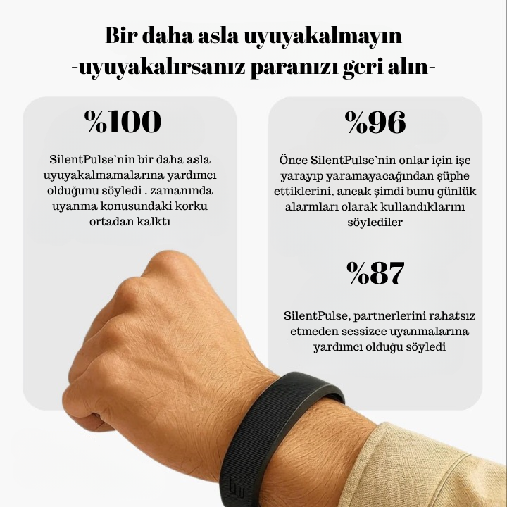 SilentPulse™ Premium titreşimli alarm cihazı